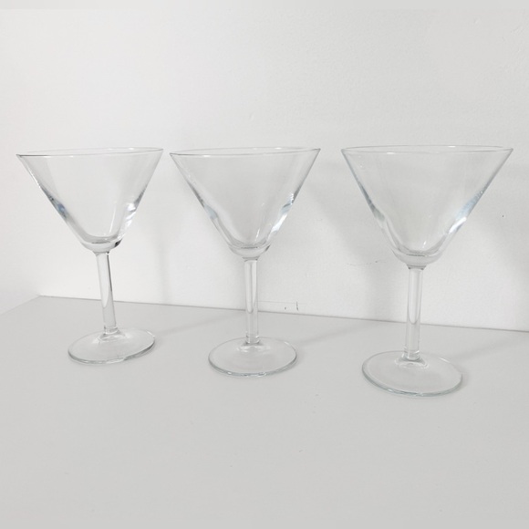 Vintage Martini Glasses with Stem - Set of 3 - Picture 4 of 6